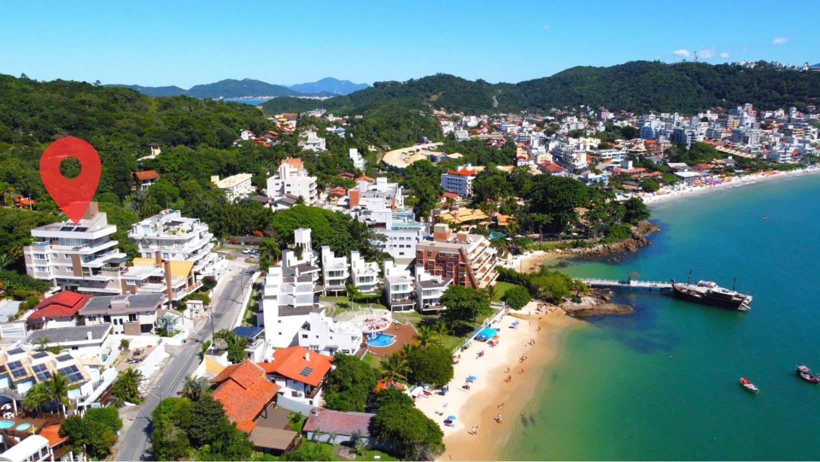 1083 - Apartamento Com Vista Para O Mar Em 봄비나스 외부 사진